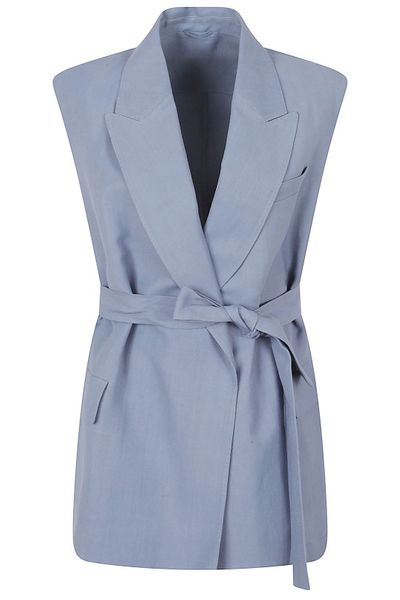 Brunello Cucinelli Belted Sleeveless Blazer