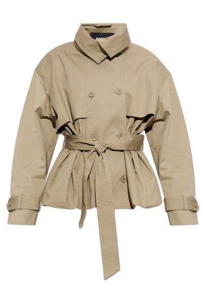 ROTATE Belted Short Trench Coat
