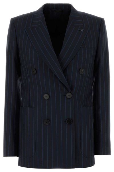 Givenchy Double-Breasted Pinstripe Blazer