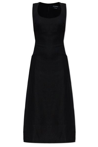 Jacquemus Tablier Scoop-Neck Dress