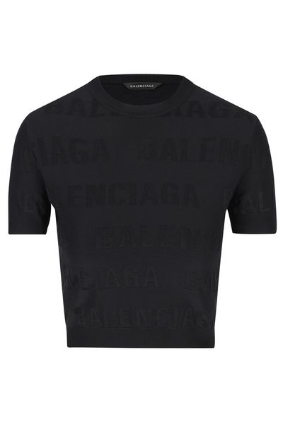Balenciaga Logo Printed Crewneck T-Shirt