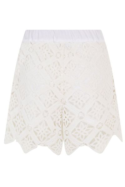 Herno Scalloped Crochet Shorts