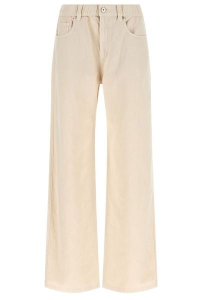 Brunello Cucinelli Monili Detailed Wide-Leg Trousers