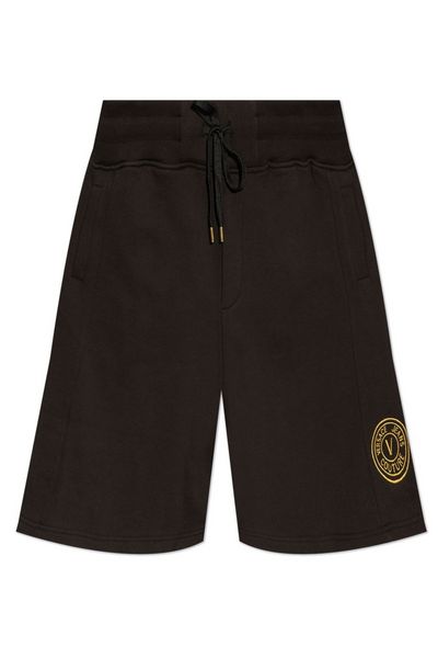Versace Jeans Couture Logo Embroidered Drawstring Shorts