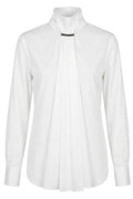 Brunello Cucinelli Long-Sleeved High-Neck Blouse