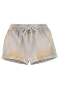 Off-White Drawstring High Waist Shorts