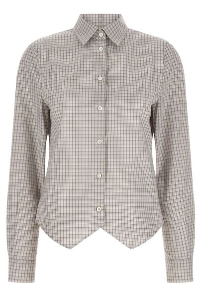 Maison Margiela Long Sleeve Pointed Hem Shirt