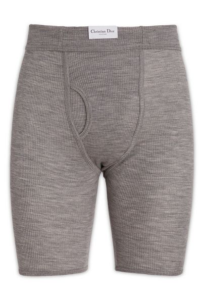 Dior Homme Logo Patch Ribbed Shorts