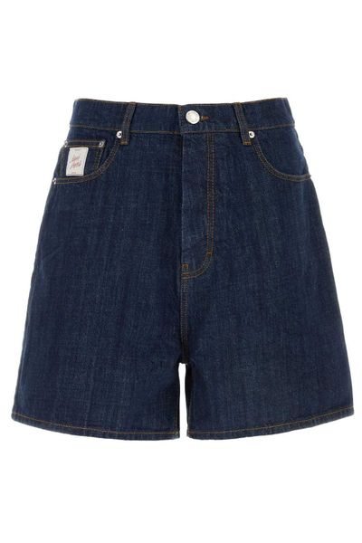 AMI Paris Heritage Label Denim Shorts