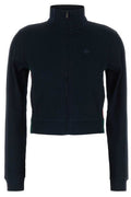 Gucci Zip-Up Ribbed Sweatshirt