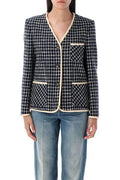Valentino V-Neck Button-Up Jacket