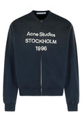 Acne Studios Logo Printed Zip-Up Sweatshirt