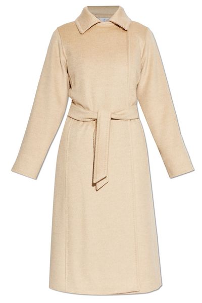 Max Mara Riccio Collared Tie-Waist Coat