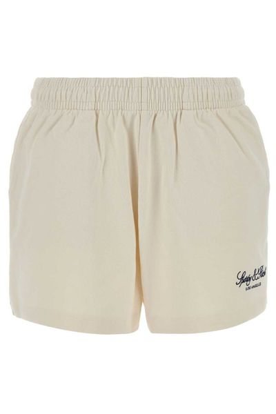 Sporty & Rich Vendome La Embroidered Shorts