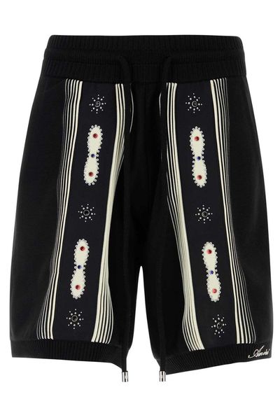 Amiri Stud Stripe Bermuda Shorts