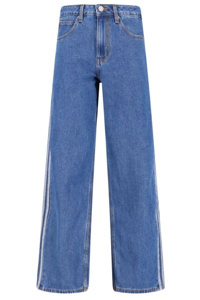 Adidas Side Stripe Straight-Leg Jeans
