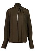 Tom Ford Long Sleeved Satin Blouse