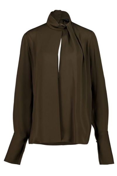 Tom Ford Long Sleeved Satin Blouse