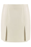 Tod's Double-Slit Leather Mini Skirt