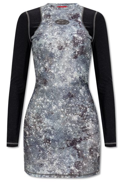 Diesel D-Vanne Long Sleeved Mini Dress