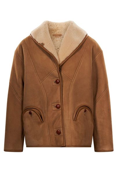 Blazé Milano Shearling-Trimmed Coat