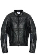Vetements Insulated Logo Leather Jacket