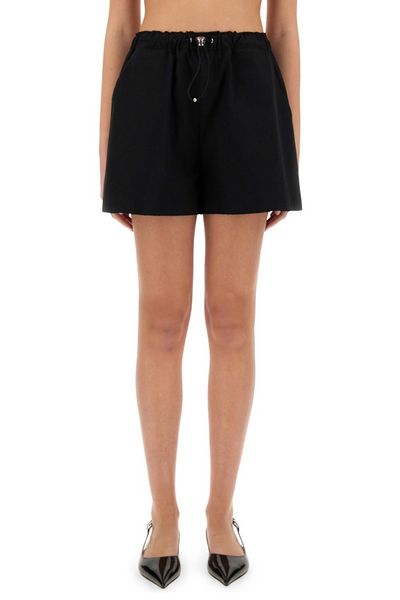 Moschino Jeans Logo Patch Drawstring Shorts