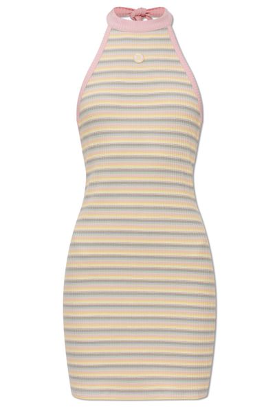 Amiri Ribbed Striped Knitted Dress