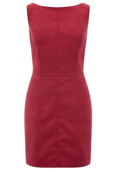 Elisabetta Franchi Fish Scale Pattern Taffeta Mini Dress