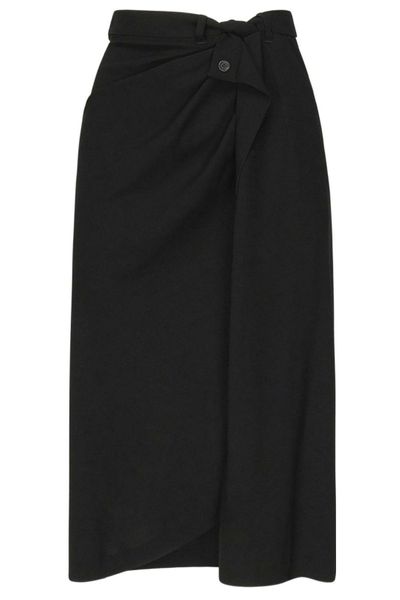 Balenciaga Draped Tailored Skirt