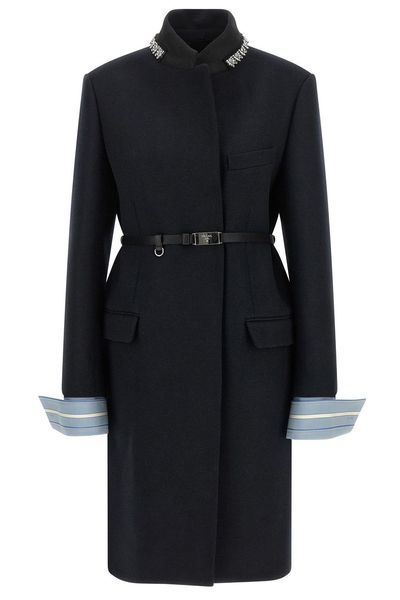 Prada Jewel Collar Coat