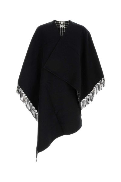 Burberry Coniston Checked-Trim Cape
