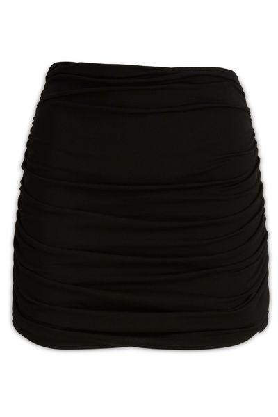 Tory Burch Ruched Detailed Stretch Mini Skirt