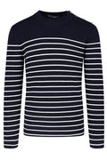 Dolce & Gabbana Striped Button-Detail Knitted Sweater
