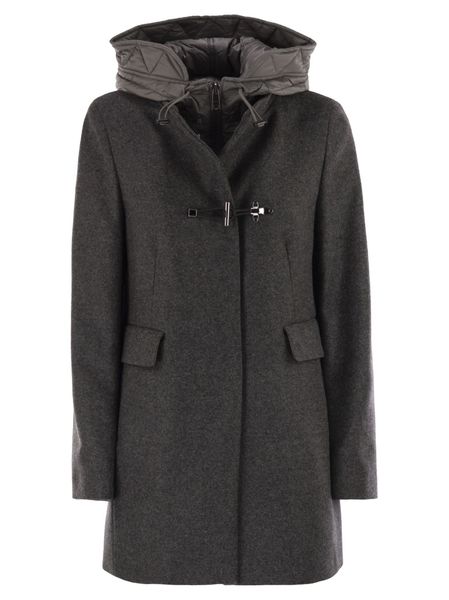 Fay Toggle Fastened Hooded Coat