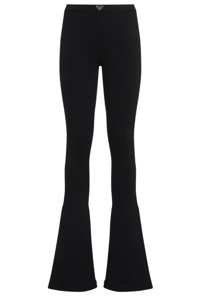 Prada Low-Rise Ribbed-Knit Trousers