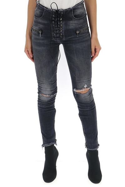 Unravel Project Lace-Up Fastening Skinny Jeans