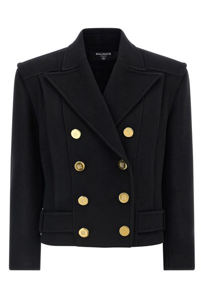 Balmain Double Breasted Long-Sleeved Coat