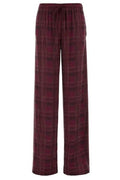 Ermanno Scervino Crystal Check Wide-Leg Pants