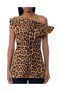 Khaite Corinne Leopard Printed Top