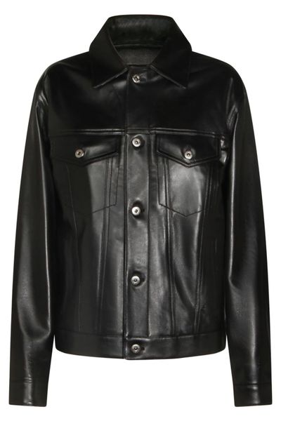Bottega Veneta Long Sleeved Leather Jacket