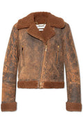 Alexander McQueen Off-Center Zip Aviator Jacket