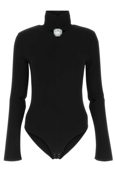 Courrèges Cut-Out Long-Sleeved Bodysuit