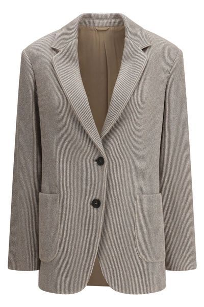 Brunello Cucinelli Single Breasted Long-Sleeved Blazer