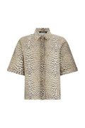 Roberto Cavalli Leopard Printed Short-Sleeved Shirt