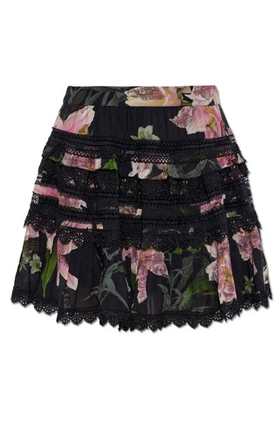 Allsaints Zora Lace-Trim Mini Skirt