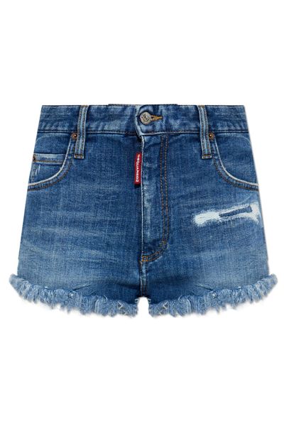 Dsquared2 Medium Wash Trucker Hot Shorts