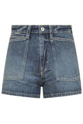 Kenzo Logo Patch Denim Shorts