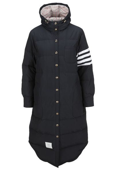 Thom Browne 4 Bar Striped Padded Long Coat