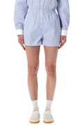 Sporty & Rich Popeline Stripe Shorts